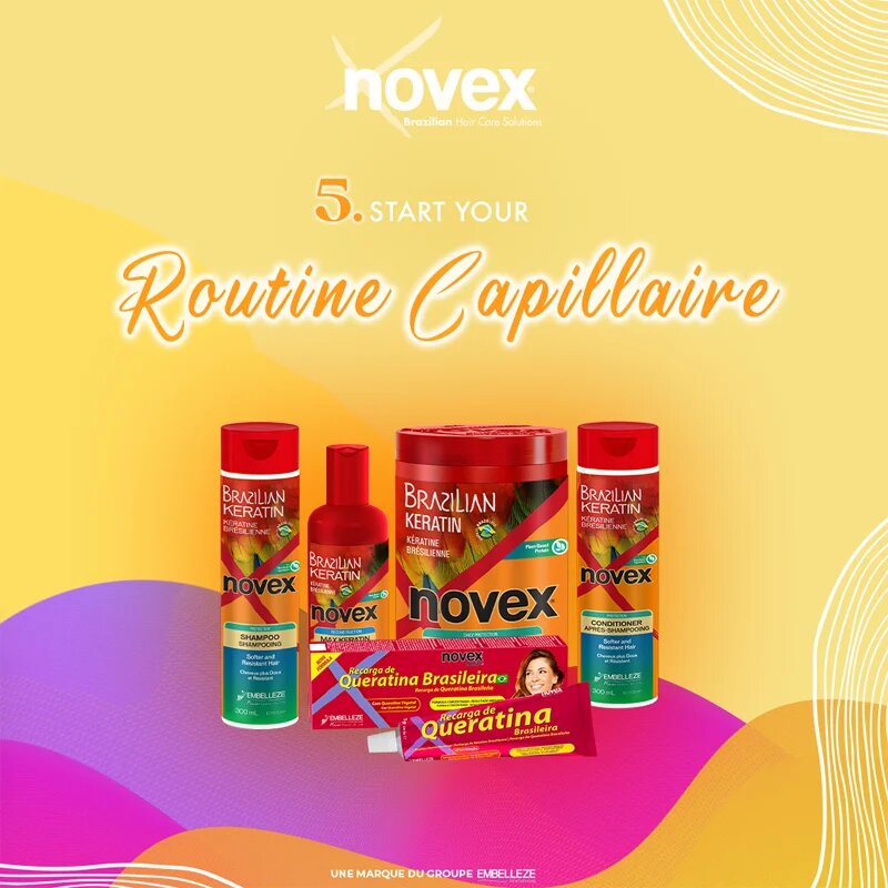 Novex Brazilian Keratin šampon za okrepitev las 300 ml