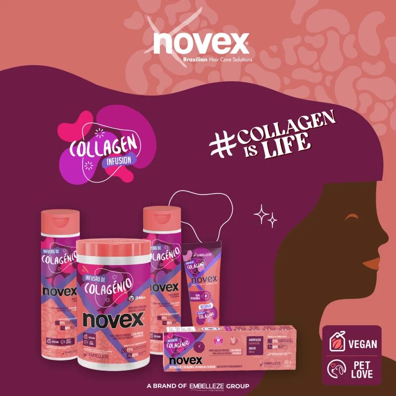 Novex Collagen Infusion šampon za okrepitev las 300 ml
