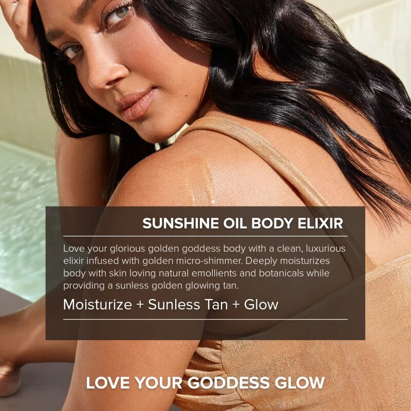 Nudestix Nudebody Sunshine Oil Body Elixir vlažilno olje za telo z učinkom postopne porjavitve 100 ml