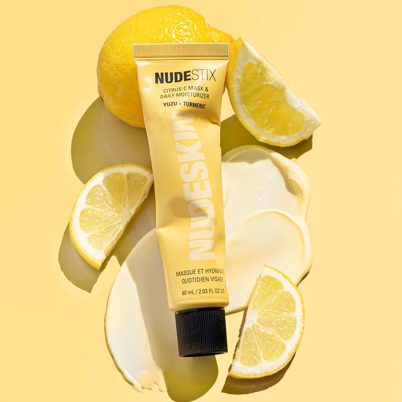 Nudestix Nudeskin Citrus-C Mask & Daily Moisturizer vlažilna krema za obraz za dan in noč 60 ml