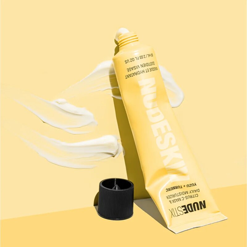 Nudestix Nudeskin Citrus-C Mask & Daily Moisturizer vlažilna krema za obraz za dan in noč 60 ml