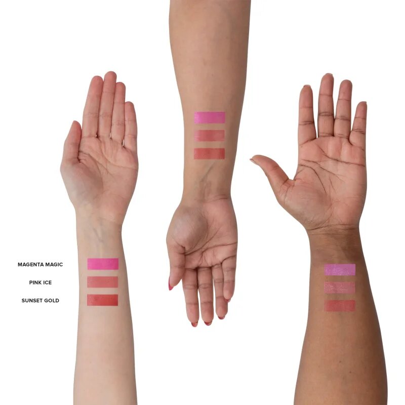 Nudestix Nudies Matte + Glow Core večnamensko ličilo za oči ustnice in obraz odtenek Pink Ice 6 g