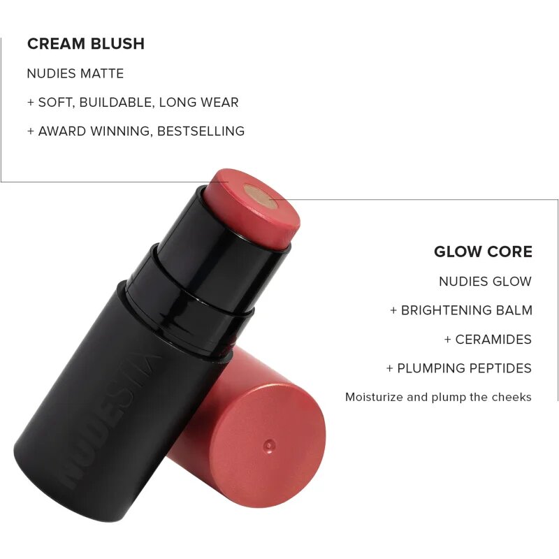 Nudestix Nudies Matte + Glow Core večnamensko ličilo za oči ustnice in obraz odtenek Sunset Gold 6 g
