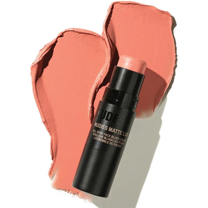 Nudestix Nudies Matte Lux večnamensko ličilo za oči ustnice in obraz odtenek Pretty Peach 7 g