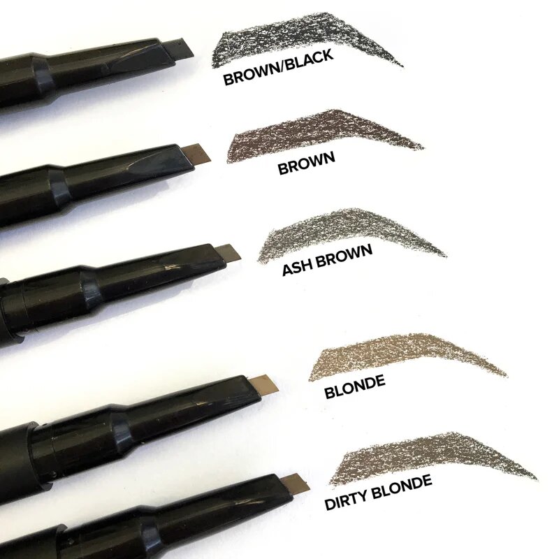 Nudestix Stylus svinčnik in gel za obrvi odtenek Ash Brown