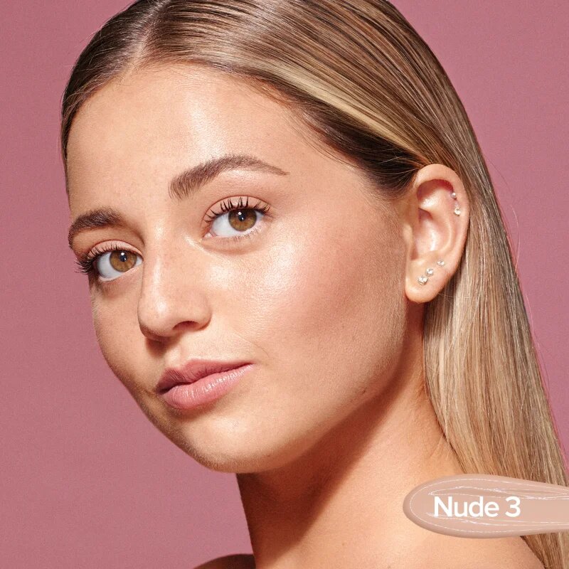 Nudestix Tinted Cover lahki tekoči puder s posvetlitvenim učinkom za naraven videz odtenek Nude 3 25 ml