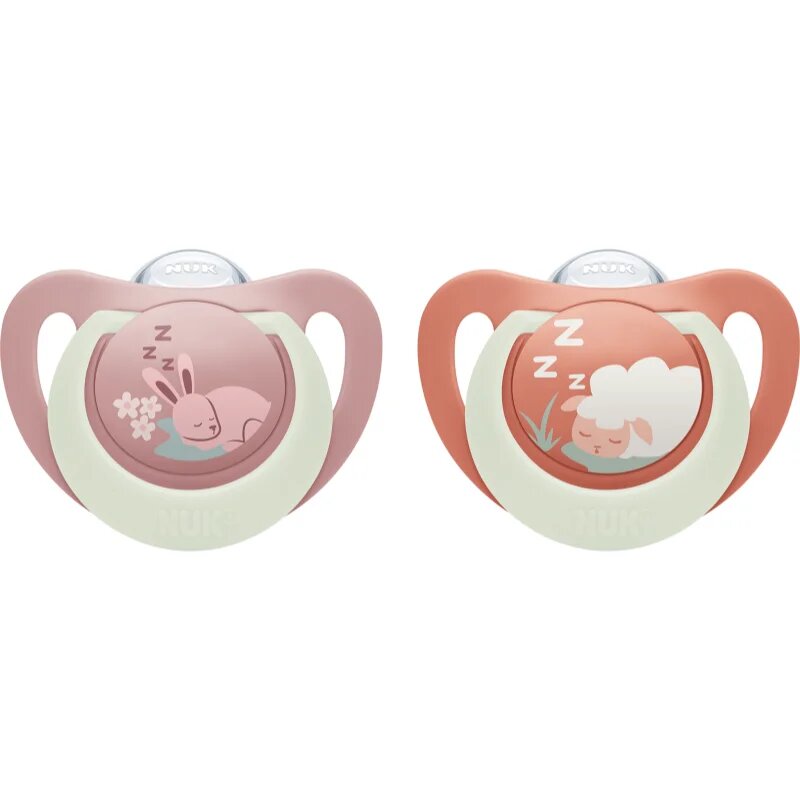 NUK First Choice Night 0-6m duda Bunny/Sheep 2 cm