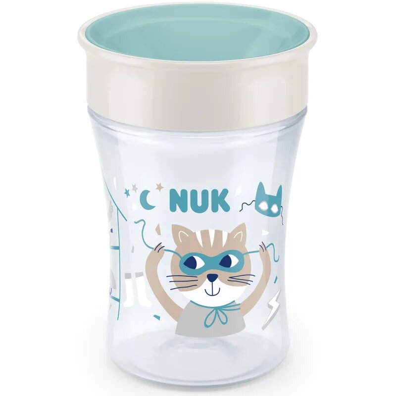 NUK Magic Cup skodelica s pokrovčkom 8m+ Green 1 kos