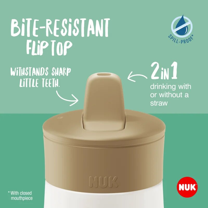NUK Mini-Me Flip športna steklenica Pink 12m+ 1 kos