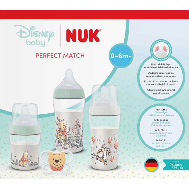 NUK Perfect Match Disney darilni set za dojenčke Winnie the Pooh