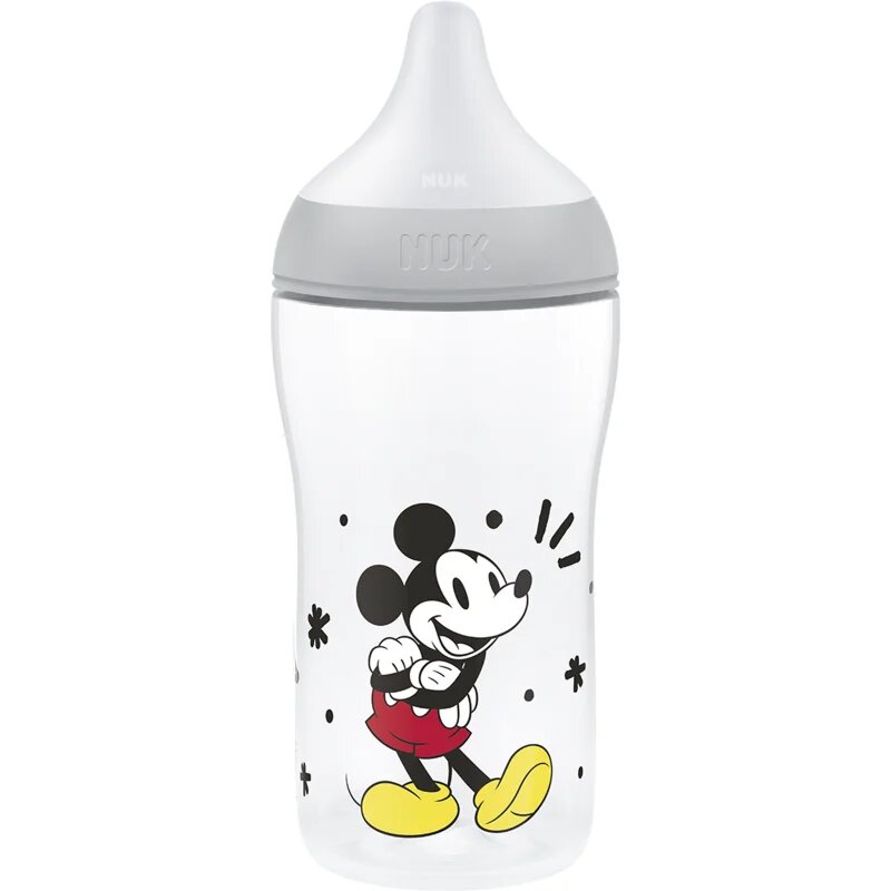 NUK Perfect Match Disney steklenička z indikatorjem temperature Mickey 3m+ 1 kos