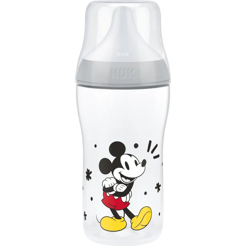 NUK Perfect Match Disney steklenička z indikatorjem temperature Mickey 3m+ 1 kos