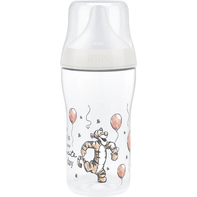 NUK Perfect Match Disney steklenička z indikatorjem temperature Tiger 3m+ 1 kos