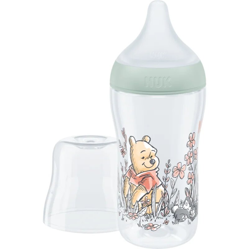 NUK Perfect Match Disney steklenička z indikatorjem temperature Winnie the Pooh 3m+ 1 kos