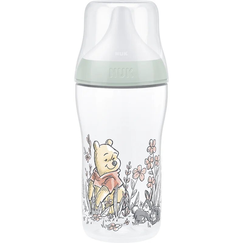 NUK Perfect Match Disney steklenička z indikatorjem temperature Winnie the Pooh 3m+ 1 kos