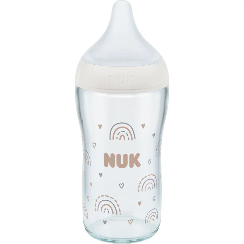 NUK Perfect Match Glass Bottle steklenička za dojenčke z indikatorjem temperature 3m+ 1 kos