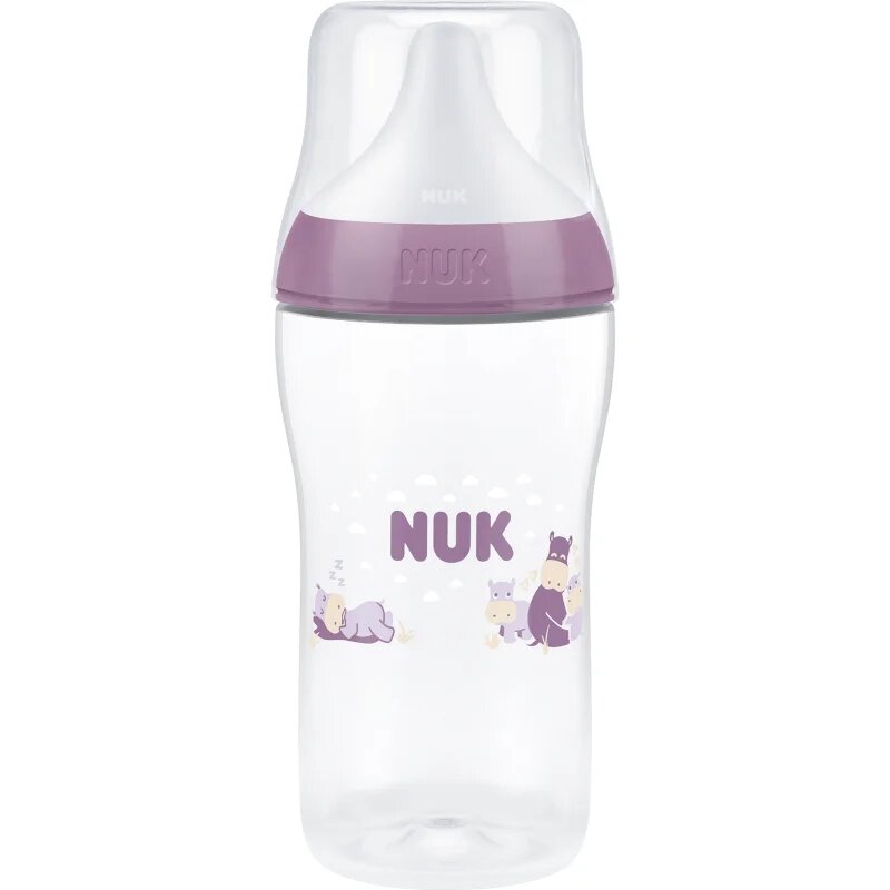 NUK Perfect Match Hippo steklenička 3m+ 1 kos