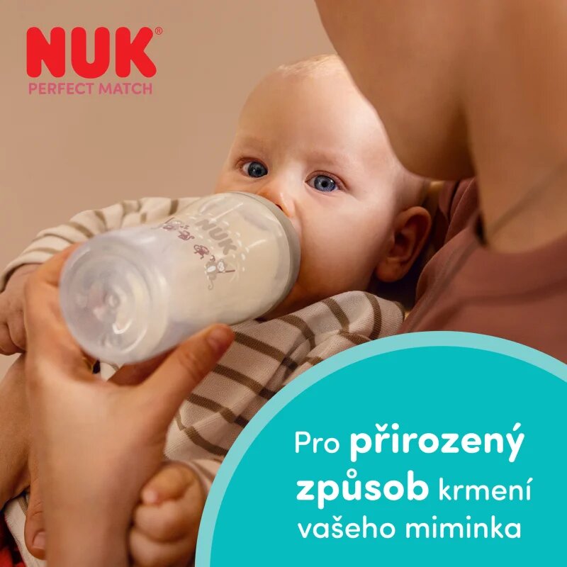 NUK Perfect Match Sheep steklenička 3m+ 1 kos