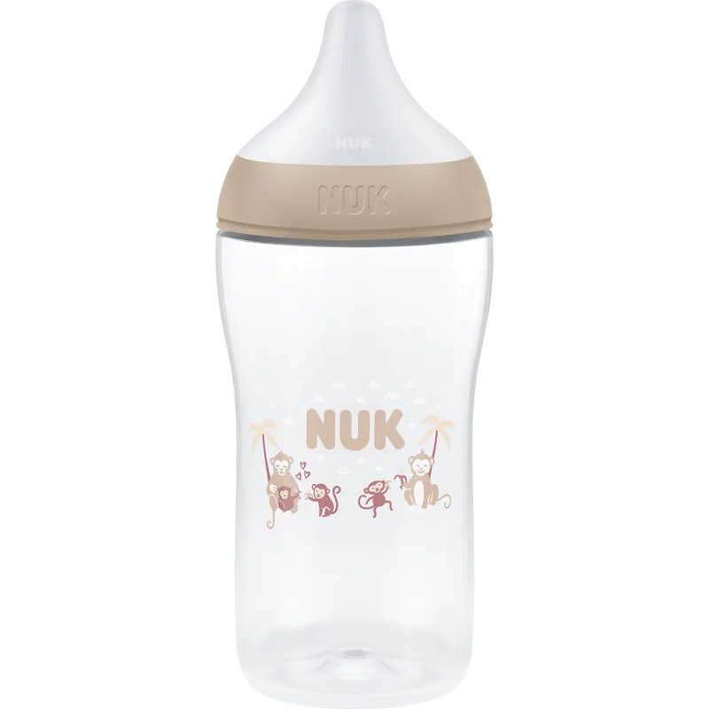 NUK Perfect Match XL Monkey steklenička 6m+ 1 kos