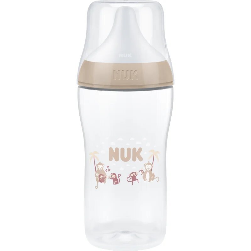 NUK Perfect Match XL Monkey steklenička 6m+ 1 kos