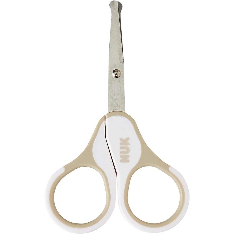 NUK Scissors otroške škarjice z okroglo konico Beige 1 kos