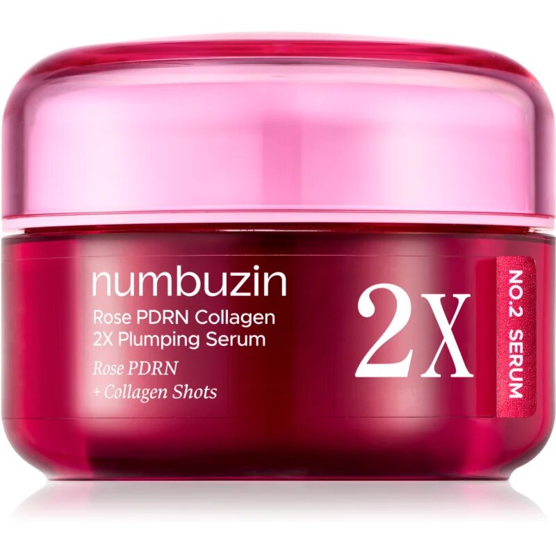 Numbuzin No. 2 Rose PDRN Collagen 2X Plumping Serum intenzivni učvrstitveni serum z vlažilnim učinkom 30 ml