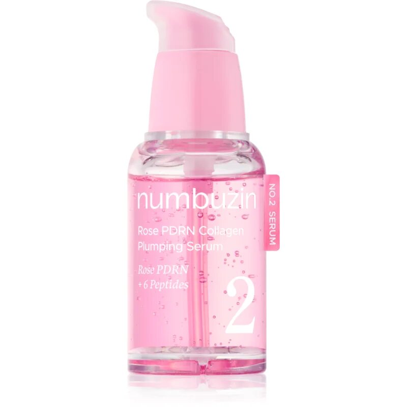 Numbuzin No. 2 Rose PDRN Collagen Plumping Serum učvrstitveni serum za obraz z regeneracijskim učinkom 30 ml