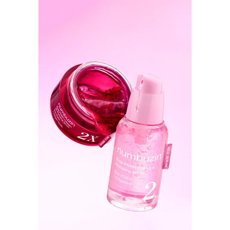 Numbuzin No. 2 Rose PDRN Collagen Plumping Serum učvrstitveni serum za obraz z regeneracijskim učinkom 30 ml
