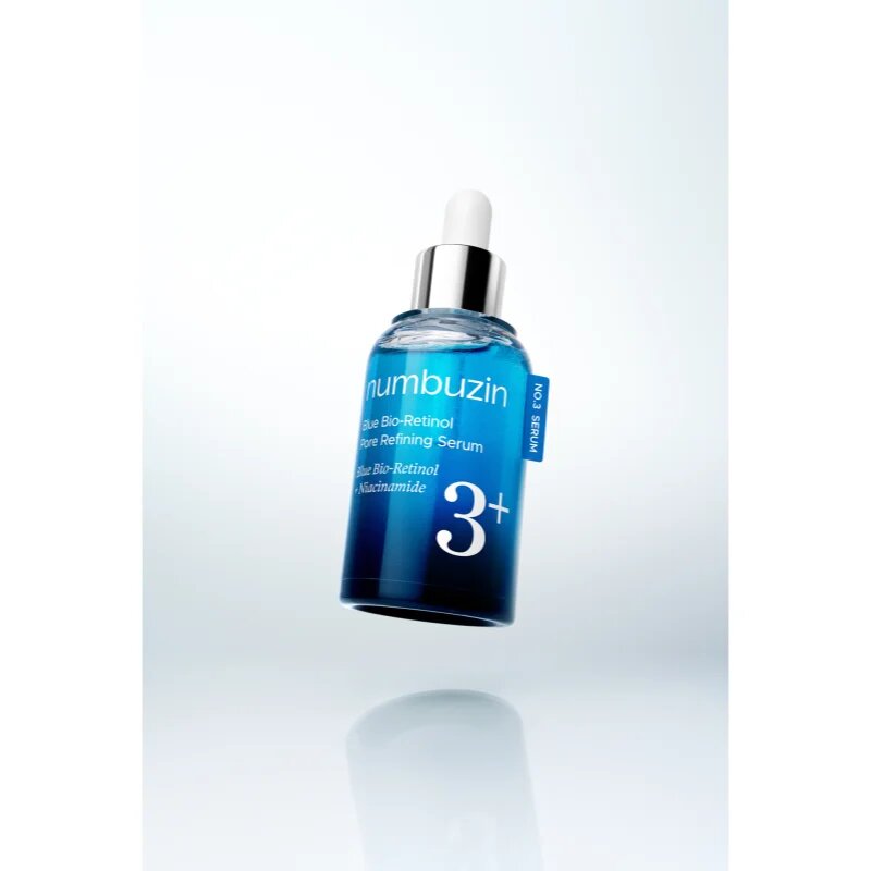 Numbuzin No. 3 Blue Bio-Retinol Pore Refining Serum učvrstitveni serum za obraz za glajenje kože in zmanjšanje por 30 ml