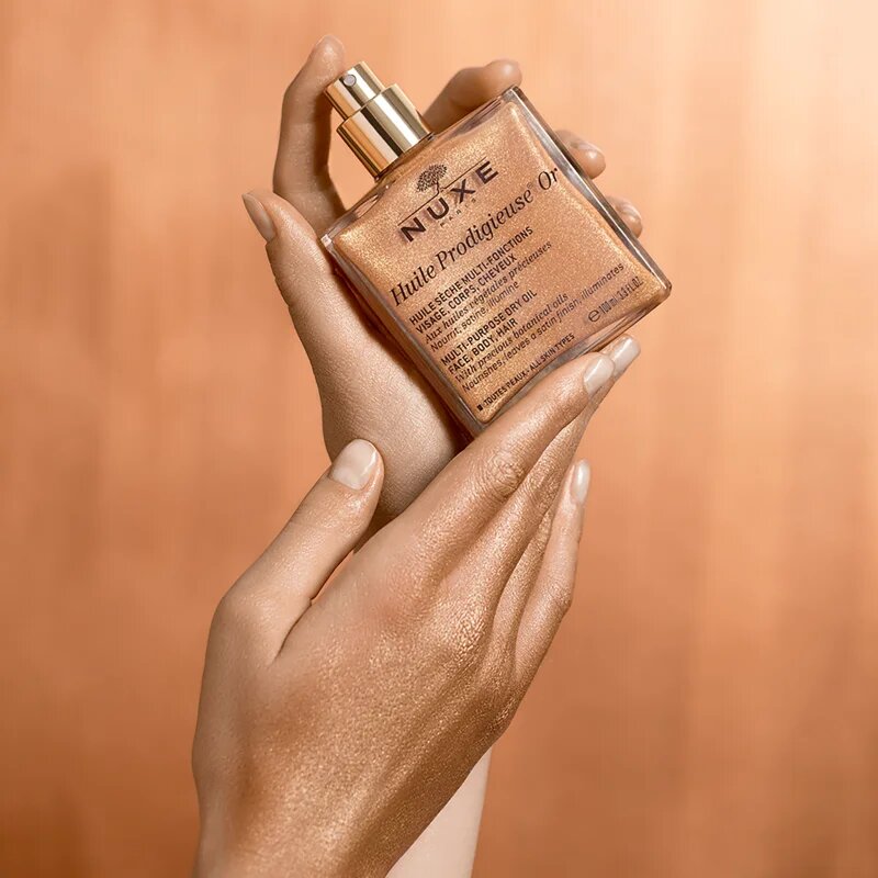 Nuxe Huile Prodigieuse Or večnamensko suho olje z bleščicami za obraz telo in lase 100 ml