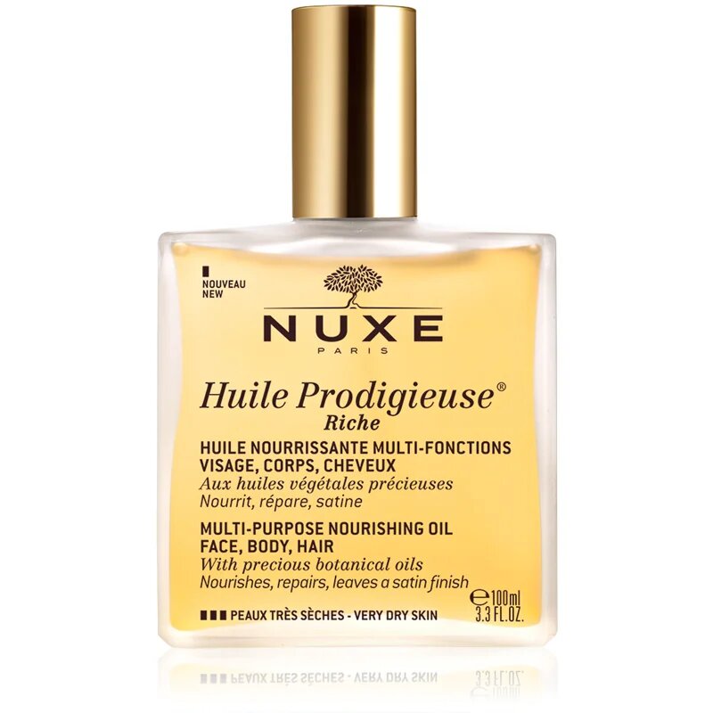 Nuxe Huile Prodigieuse Riche večnamensko suho olje za zelo suho kožo 100 ml