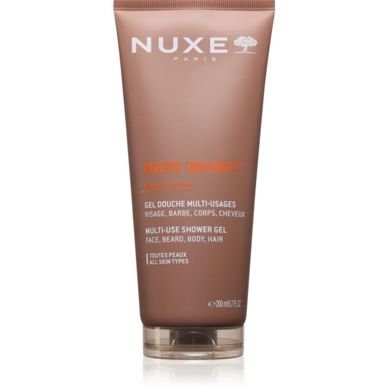 Nuxe Men [BOOST]³ gel za prhanje za obraz telo in lase 200 ml