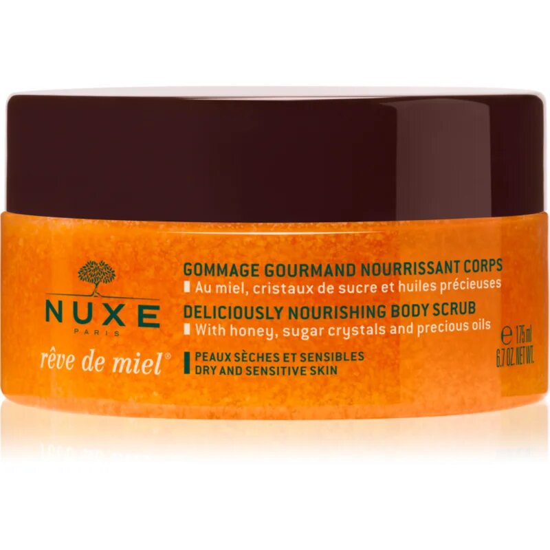 Nuxe Rêve de Miel Deliciously Nourishing Body Scrub hranilni piling za telo 175 ml