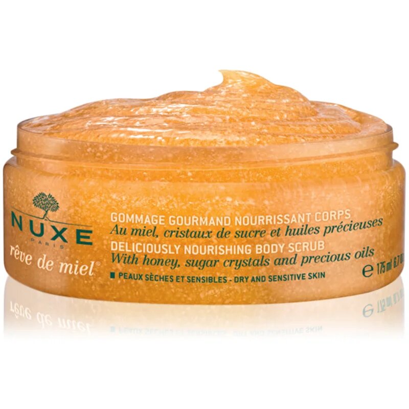 Nuxe Rêve de Miel Deliciously Nourishing Body Scrub hranilni piling za telo 175 ml