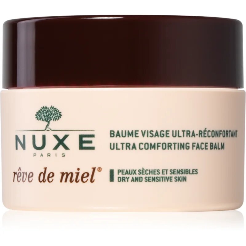 Nuxe Rêve de Miel Ultra Comforting Face Balm intenzivni pomirjajoči balzam za občutljivo in suho kožo 50 ml