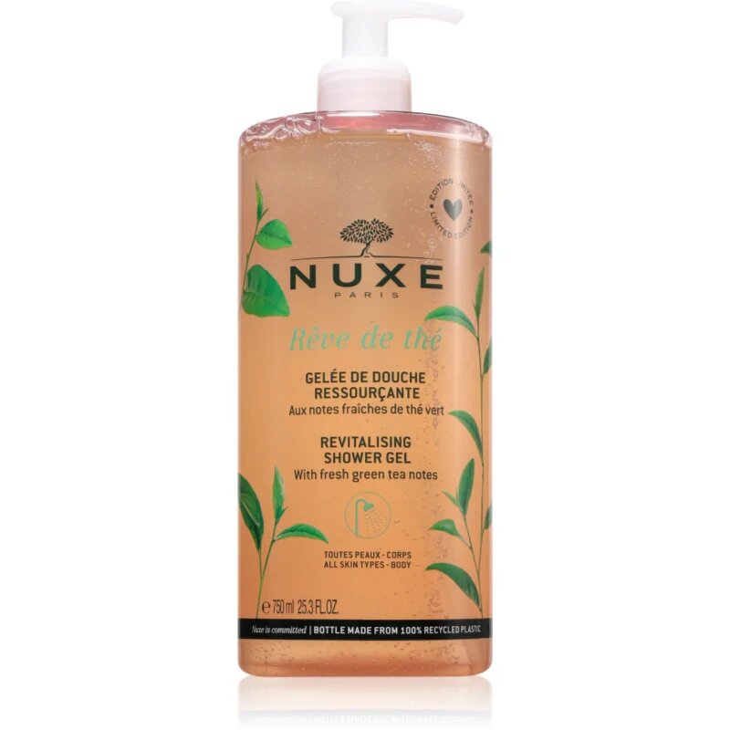 Nuxe Rêve de Thé Revitalising Shower Gel revitalizacijski gel za prhanje 750 ml
