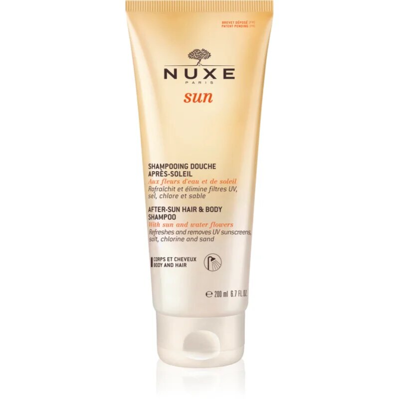 Nuxe Sun After-Sun Hair And Body Shampoo gel za prhanje po sončenju za telo in lase 200 ml