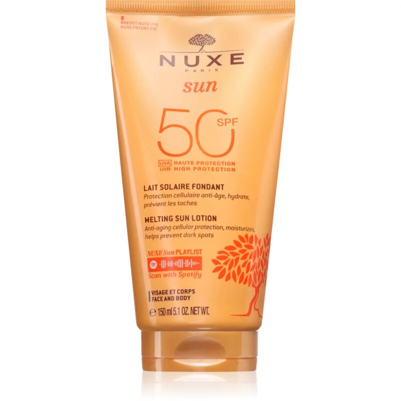 Nuxe Sun Melting Lotion High Protection zaščitni losjon za sončenje SPF 50 150 ml