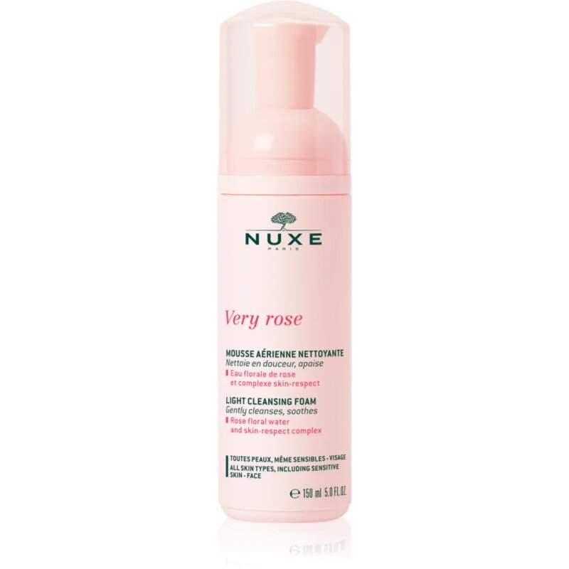 Nuxe Very Rose Light Cleansing Foam nežna čistilna pena za vse tipe kože 150 ml