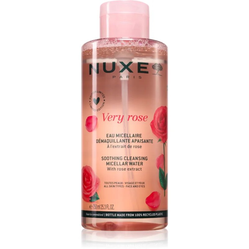 Nuxe Very Rose pomirjajoča micelarna voda 750 ml