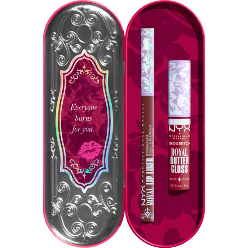 NYX Professional Makeup Bridgerton Royal Treasures set za ustnice odtenek 05 2 kos