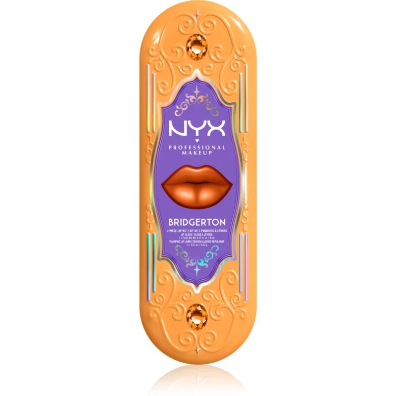 NYX Professional Makeup Bridgerton Royal Treasures set za ustnice odtenek 06 2 kos
