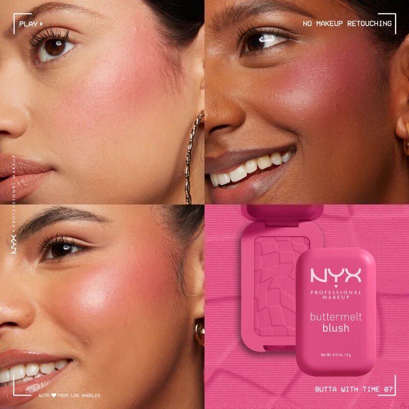 NYX Professional Makeup Buttermelt Blush rdečilo v prahu odtenek 07 Butta With Time 5 g