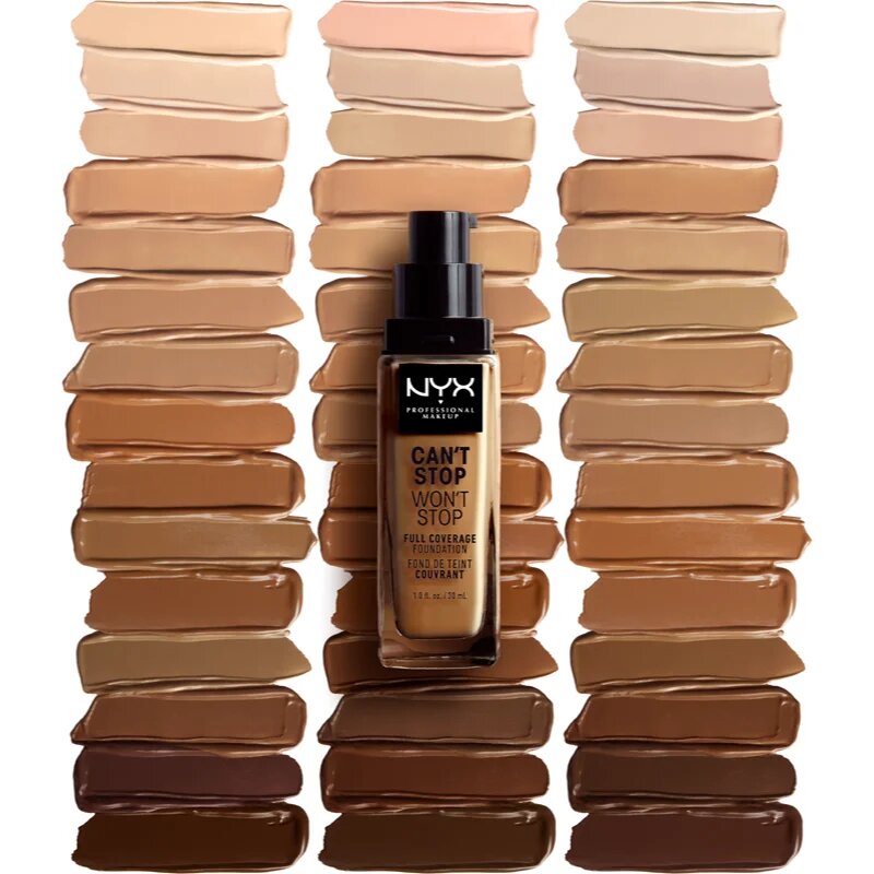 NYX Professional Makeup Can't Stop Won't Stop Full Coverage Foundation visoko prekrivni tekoči puder odtenek 05 Light 30 ml