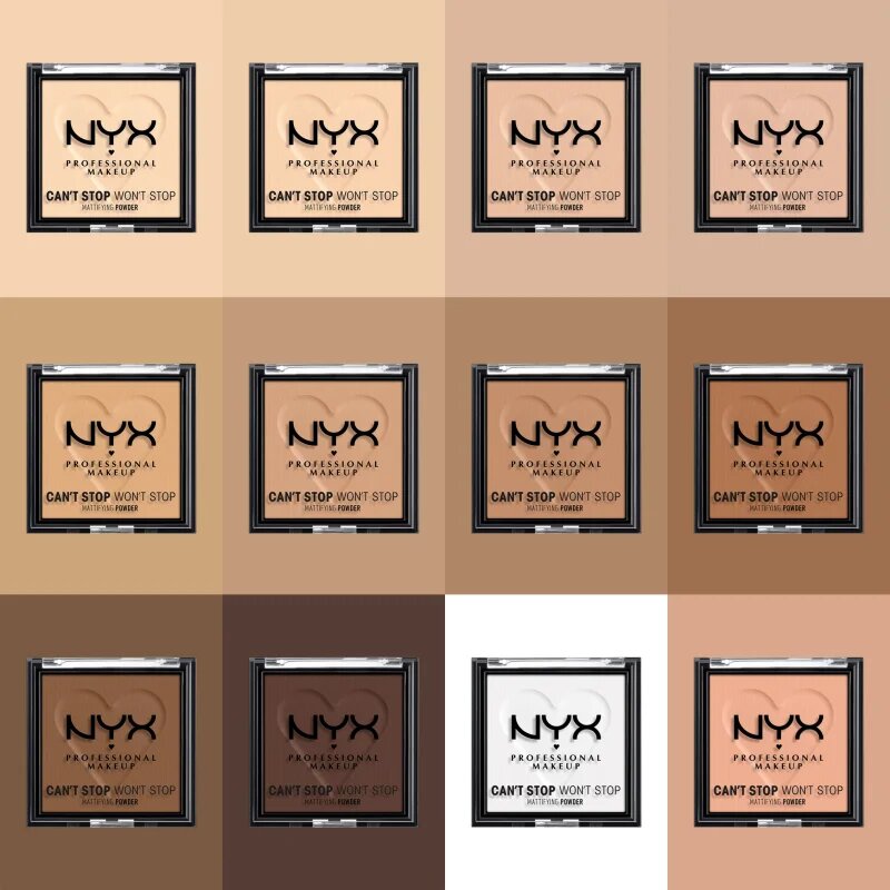 NYX Professional Makeup Can't Stop Won't Stop Mattifying Powder matirajoči puder odtenek 01 Fair 6 g