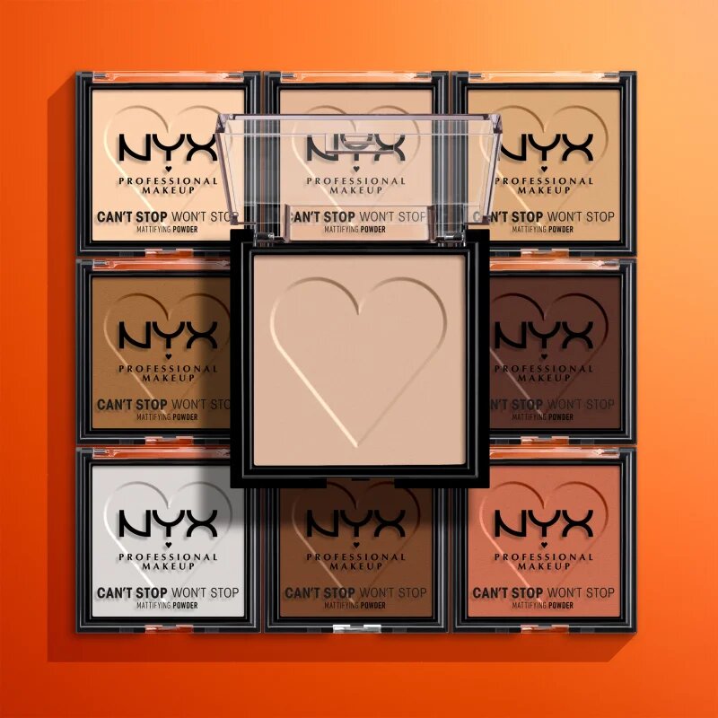 NYX Professional Makeup Can't Stop Won't Stop Mattifying Powder matirajoči puder odtenek 01 Fair 6 g