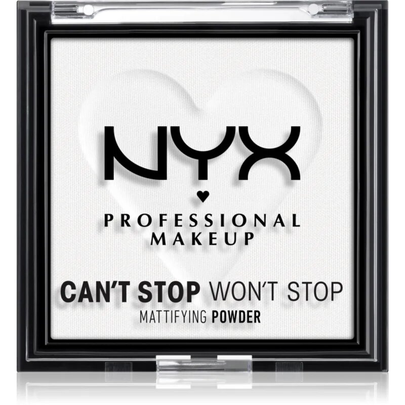 NYX Professional Makeup Can't Stop Won't Stop Mattifying Powder matirajoči puder odtenek 11 Bright Translucent 6 g