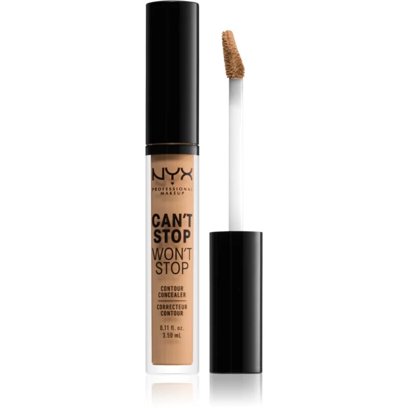 NYX Professional Makeup Can't Stop Won't Stop tekoči korektor odtenek 7.5 Soft Beige 3.5 ml