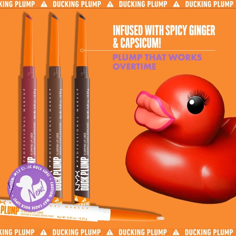 NYX Professional Makeup Duck Plump Liner svinčnik za ustnice z učinkom povečanja odtenek Pinkjection 0.33 g