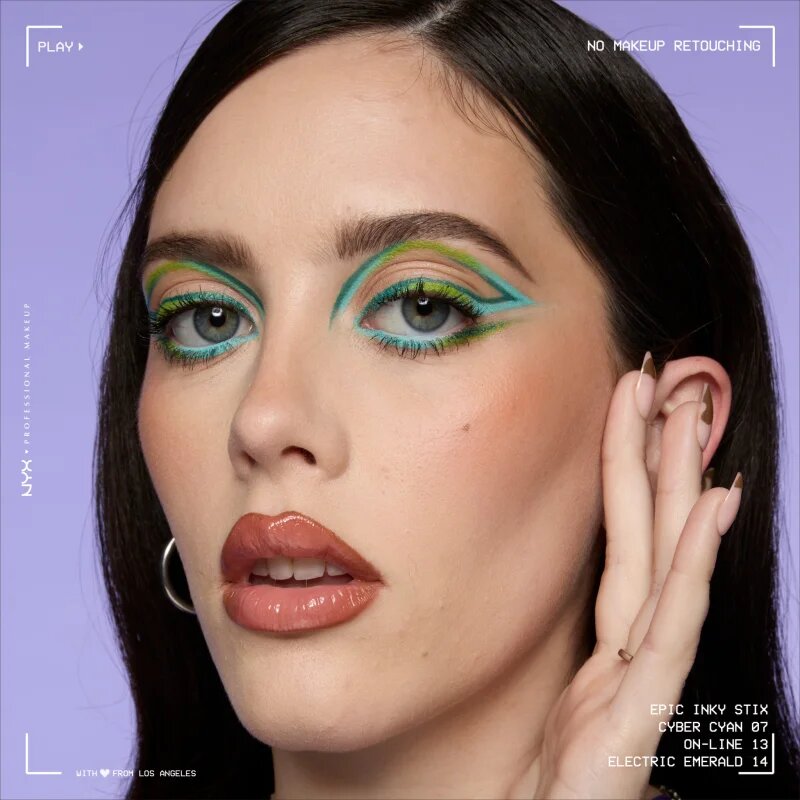 NYX Professional Makeup Epic Inky Stix gel črtalo za oči odtenek 14 Electric Emerald 0.1 g